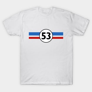 Herbie 53 Classic Racing Car 1963 Circle Logo #6 T-Shirt